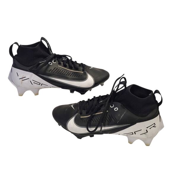 Nike Men’s 8.5 Vapor Edge Pro 360 2 Black/White Football Cleats DA5456-001 main image 6